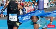 El reñido remate del Maratón de Sevilla: etíope Shura Kitata ganó tras intervención del photofinish