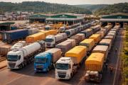 El comercio exterior por carretera creció 13,86% en 2025 en la Triple Frontera del Mercosur
