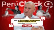 Cerraron 2 millones de bodegas por la extorsión, dijo el candidato presidencial Napoleón Becerra, pero es falso