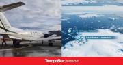 Empresa de Ushuaia hizo historia con el primer vuelo a la base Petrel
