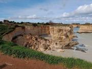 Un fuerte temporal que golpeó al sur de Italia provocó el colapso del “Arco de los enamorados”