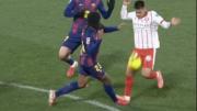 La jugada polémica que quedó sin puntos a Barcelona ante Girona