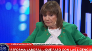 Reforma laboral: Patricia Bullrich admitió que habrá cambios en las licencias por enfermedad