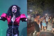 Karina aparece de sorpresa en un karaoke y así fue la reacción de sus fans