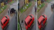Video: brutal tiroteo en La Matanza entre un chofer de aplicación y ladrones