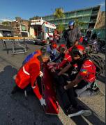 Heridos dos adultos y dos niños en colisión frente a Merbumar