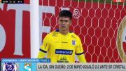 'Blooper' y gol de Cristal: arquero de 2 de Mayo, de ser héroe ante Alianza a fallar en empate final