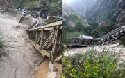 Puente Baños Chimú colapsa tras paso de volquete y deja aislado todo un distrito (FOTOS Y VIDEO)