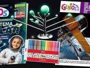 Con un sistema solar para armar, la revista Genios acompaña a los chicos en la vuelta al cole