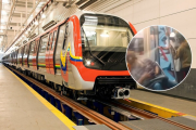 ¿Abuso o tradición? Video expone juego de Carnaval en Metro de Caracas afectando a adulto mayor