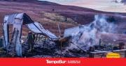 Incendio consumió en su totalidad una vivienda