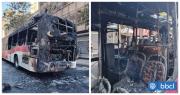 Falla mecánica provoca incendio en un bus RED en pleno centro de Santiago: pasajeros fueron evacuados