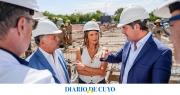 Orrego recorrió la construcción de nuevos consultorios en el Hospital Rawson, que se ejecutan con fondos provinciales