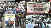 Familiares de trabajadores petroleros detenidos piden su liberación en Venezuela