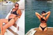 Flavia Pintos disfrutó del Carnaval en Punta Ballena: relax, estilo y chapuzones
