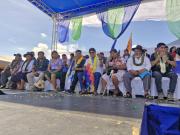 Tras más de un mes, Evo reaparece para la presentación de candidatos