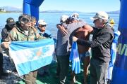 Un sueño cumplido, el cruce del Nahuel Huapi a nado por los veteranos de Malvinas