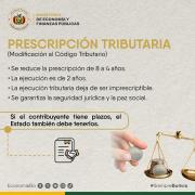 Espinoza presenta proyecto de ley para prescribir, condonar y regularizar impuestos impagos