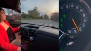 A 180 km/h y cruzando semáforos en rojo: escándalo por el video que compartió una joven