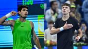 Alcaraz resiste y avanza; Mensik sorprende al eliminar a Sinner
