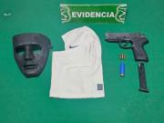 Carabineros detuvo a dos sujeto por porte ilegal de arma de fuego y munición en Talca.