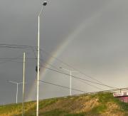 Cámara testigo: un arcoíris sorprendió a los vecinos de Godoy Cruz y Guaymallén luego de la lluvia