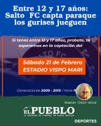 Entre 12 y 17 años: Salto FC capta paraque los gurises jueguen ‣ Eleazar José Silva