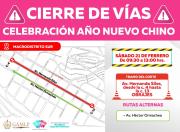 Alcaldía dispone cierre temporal en la avenida Hernando Siles por celebración del Año Nuevo Chino