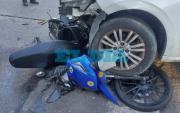 Otro triple choque en La Plata: un motociclista con fractura de cráneo, internado y con riesgo de vida