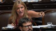 El bloque de La Libertad Avanza pidió la expulsión de Florencia Carignano tras desconectar los cables del sistema taquigráfico en plena sesión