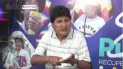 Evo vuelve a su programa radial con reclamos por salud y denuncias sobre la calidad de la gasolina