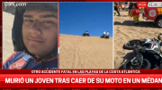 Supuesto narco murió en Gesell tras caer de su moto en un médano