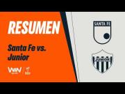 Resumen completo, Santa Fe vs. Junior (2-1): video de los goles por la Liga Betplay 2026