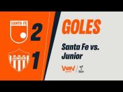 Santa Fe vs. Junior (2-1): video, resumen y goles de la Liga Betplay