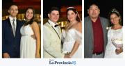 Los recién casados eligieron el Teatro del Bicentenario para sus fotos soñadas