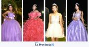 Postales soñadas: cuatro quinceañeras brillaron en los jardines del Teatro del Bicentenario