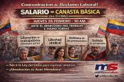 Marea Socialista y movimientos laborales convocan a una concentración en Min Trabajo e Inspectorías este jueves 26 F 10 AM