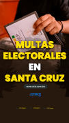 Multas electorales en Santa Cruz