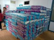 Arevol recibió más de 1.500 paquetes de pañales a adultos postrados