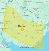 Mucha lluvia en poco tiempo: la advertencia amarilla de Inumet a más de medio Uruguay