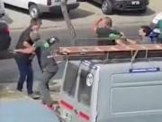 Insólita pelea de tránsito: discutieron, se quiso defender con un rifle y lo desmayaron con una llave de tuercas