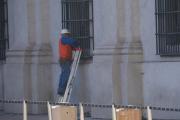 [Fotos] Avanza remodelación de la fachada del Palacio de La Moneda