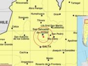 Un sismo de magnitud 3.9 sacudió Jujuy y se percibió también en Salta