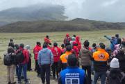 Vigías del volcán Cotopaxi fortalecen su preparación para proteger a las comunidades