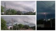No es humo: las particulares nubes de tormenta vistas en Rocha y un impresionante rayo