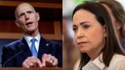 Senador Rick Scott dice que invitó a María Corina al discurso del Estado de la Unión de Trump “pero su equipo no respondió”