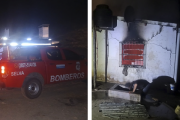 Voraz incendio destruyó por completo una vivienda de Malbrán