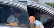 ¡Sueño cumplido! Messi frenó en plena calle y firmó la polera de un hincha