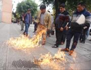 Choferes se retiran de reunión por combustible, el diálogo se rompe por ausencia del ministro Medinaceli y presencia del vicepresidente