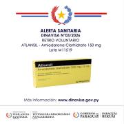 Retiran del mercado medicamento Atlansil por cristales en solución